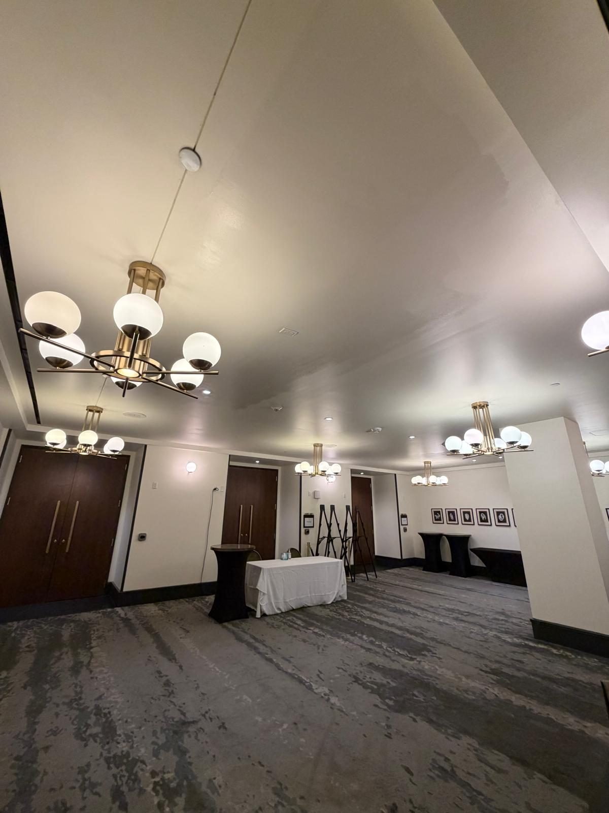 Ceiling drywall repair — FirstClass Services project